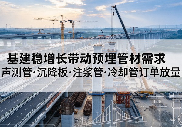 孝义基建稳增长带动预埋监测管材需求，声测管、沉降板、注浆管订单持续放量