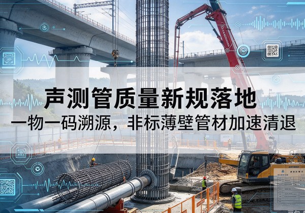 孝义声测管质量新规落地，一物一码溯源，非标薄壁管材加速清退